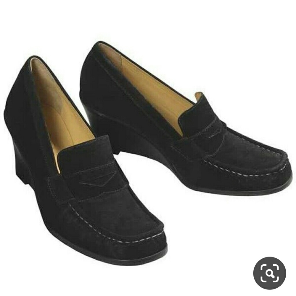 KORS Michael Kors "Peru" suede wedge loafers - EUC